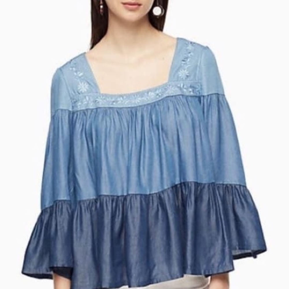 Kate Spade Chambray Top
